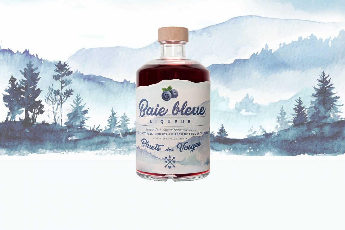 Liqueur Baie Bleue, Blueberries of the Vosges