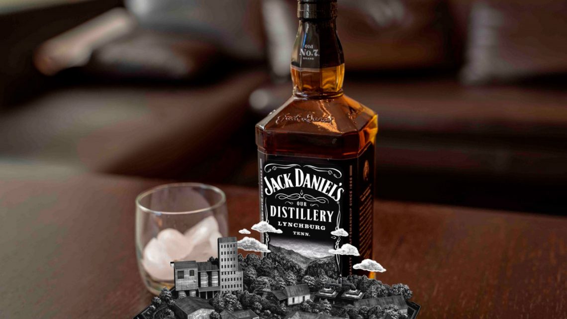 Expérience de Réalité Augmentée sur une bouteille de Whisky Jack Daniel's