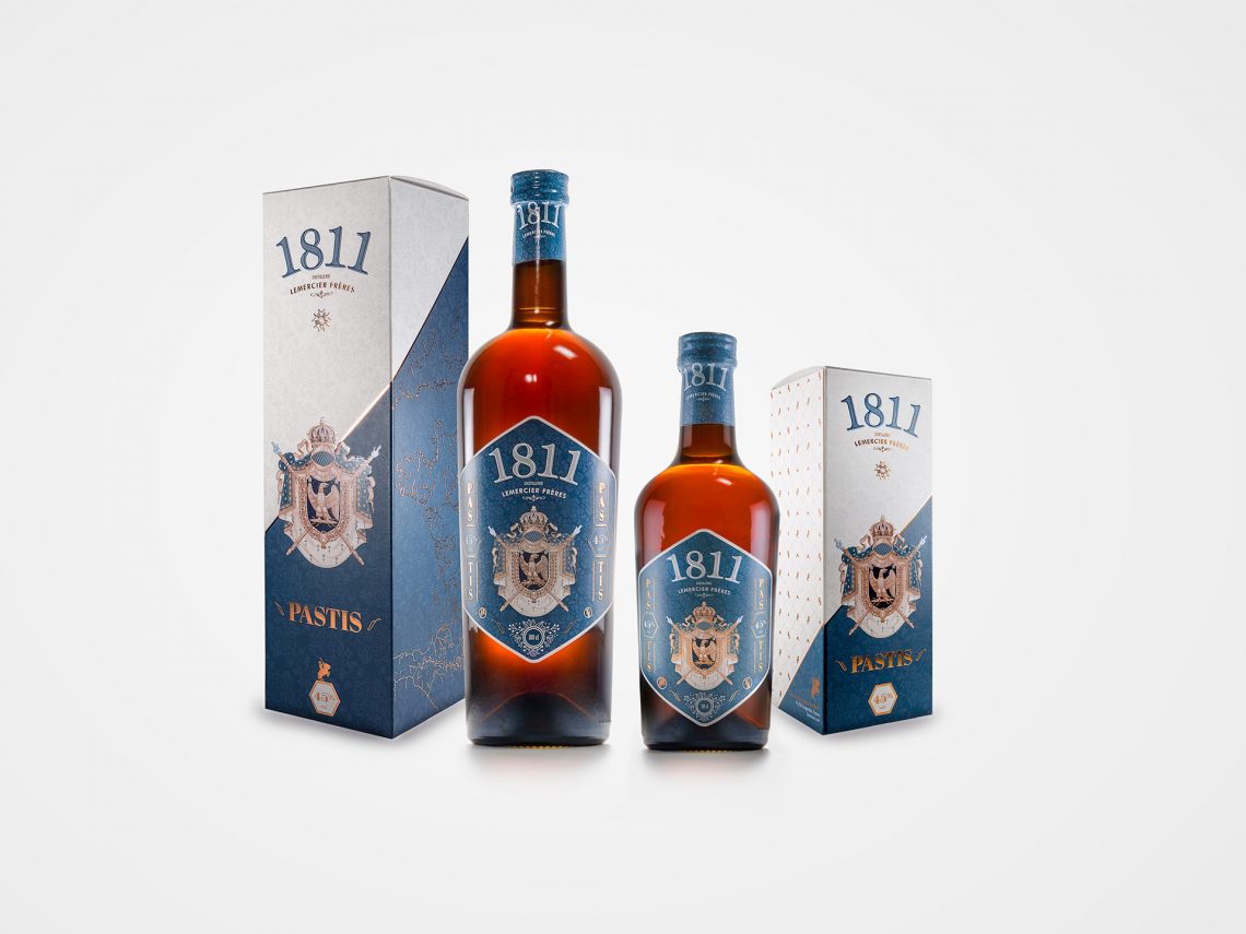 Rebranding Pastis 1811 packaging