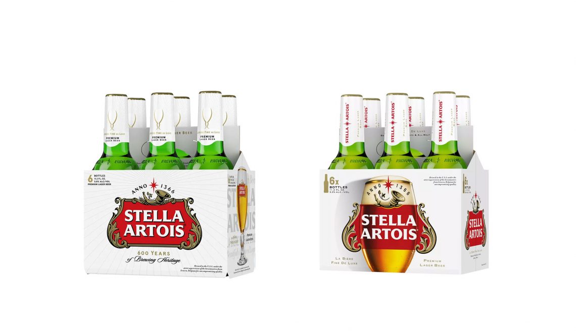 Refonte d'identité des packagings et box de la brasserie Stella Artois