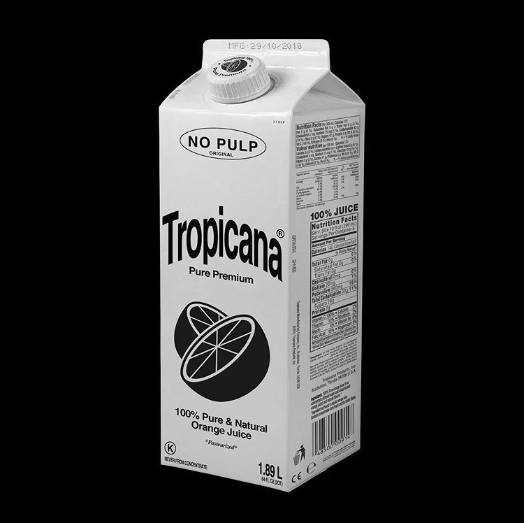 Packaging minimaliste Tropicana